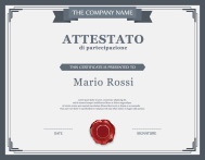 attestato corso cinese